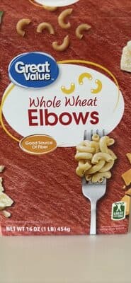 Whole Wheat Macaroni Product, Elbows