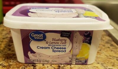 Blueberry & Lemon Zest Flavor Cream Cheese Spread