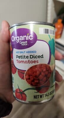 Organic No Salt Added Petite Diced Tomatoes