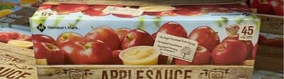Apple sauce cups