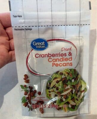Dried Sweetened Cranberries & Candied Pecans Salad Topper