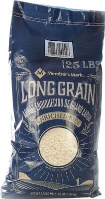 Long grain white rice