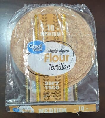 Flour Whole Wheat Medium Soft Taco Tortillas