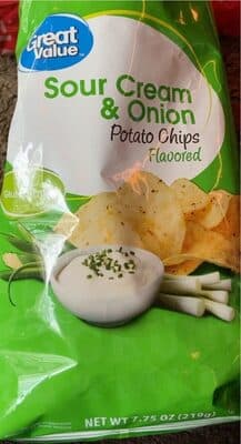 Sour Cream & Onion Flavored Potato Chips