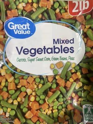 Mixed Vegetables Carrots, Green Beans, Corn, Peas