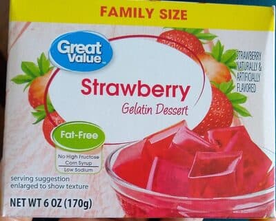 Strawberry Flavored Gelatin Dessert