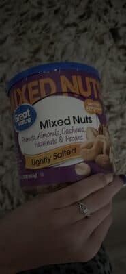 Roasted & Lightly Salted Mixed Nuts Peanuts, Almonds, Cashews, Hazelnuts & Pecans Lightly Seasoned With Sea Salt