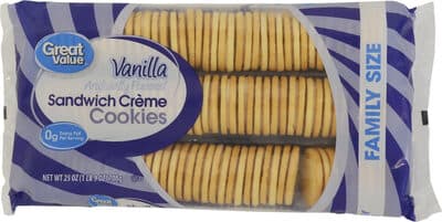 Vanilla Flavored Sandwich Creme Cookies