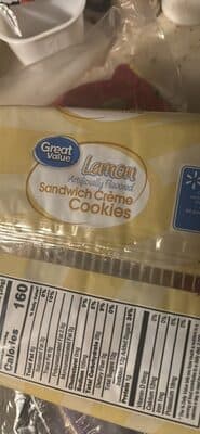 Lemon Flavored Sandwich Creme Cookies