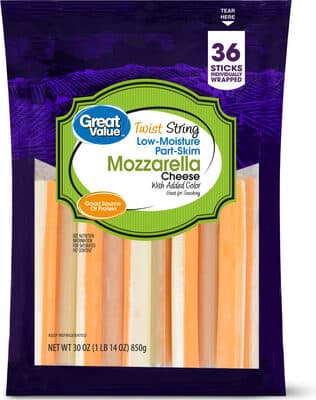 Mozzarella Low-Moisture Part-Skim Twist String Cheese
