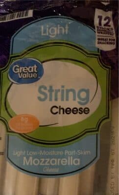 Part skim Mozzarella string cheese