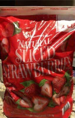 Natural Sliced Strawberries