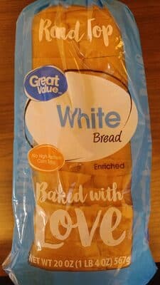White Round Top Enriched Bread