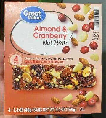 Almond & Cranberry Nut Bars
