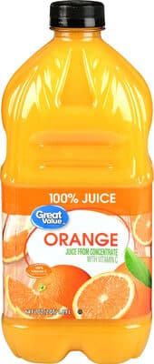 100% Orange Juice From Concentrate