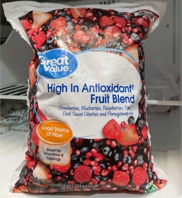 Fruit Blend High In Antioxidant Strawberries, Blueberries, Raspberries, Pitted Dark Sweet Cherries And Pomegranate Arils