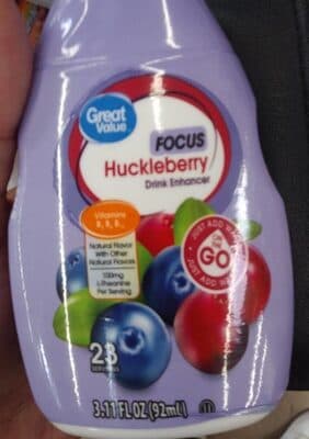 Huckleberry Flavor Focus Drink Enhancer