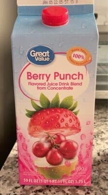 Berry Punch Flavored Juice Drink Blend From Concentrate