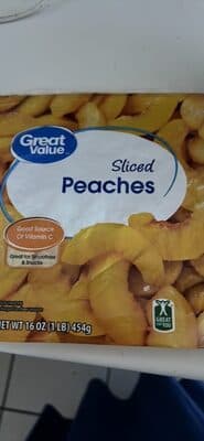 Sliced Peaches