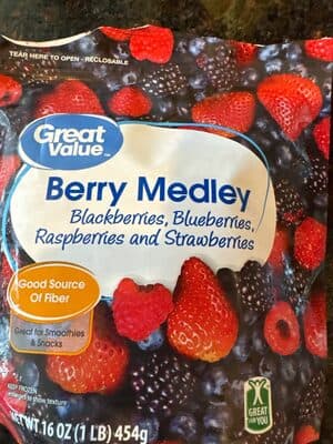 Berry Medley with Strawberries, Blackberries, Blueberries and Red Raspberries