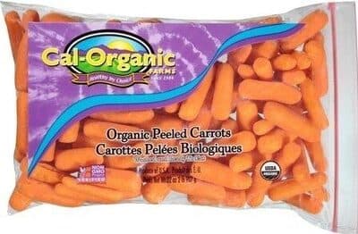Cal organic farms organic peeled carrots