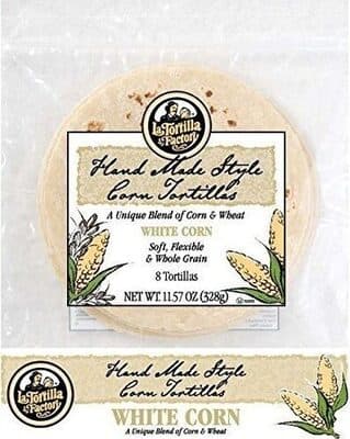 Handmade Style Tortillas A Unique Blend Of White Corn & Wheat