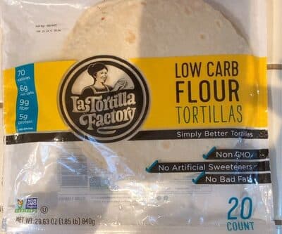 Low Carb Flour Tortillas