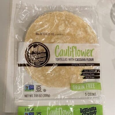 Cauliflower Tortillas With Cassava Flour
