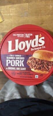 Lloyd's Seasoned Shredded Pork in Original BBQ Sauce