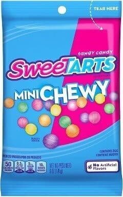 Mini Chewy Candy, Cherry, Lemon, Green Apple, Grape, Orange