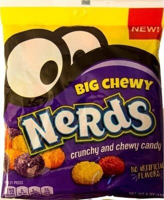 CRUNCHY AND BIG CHEWY CANDY, ORANGE YOU NERDY? STRAWBER2Y SQUARED LEFT-CLICK LEMON GIGA GRAPE