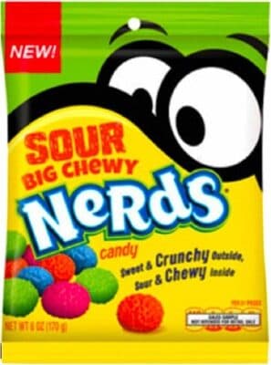 Blood Orange Byte, Streaming Strawberry Lemonade, Wiki Watermelon, Brainiac Blue Raspberry Sour Big Chewy Candy