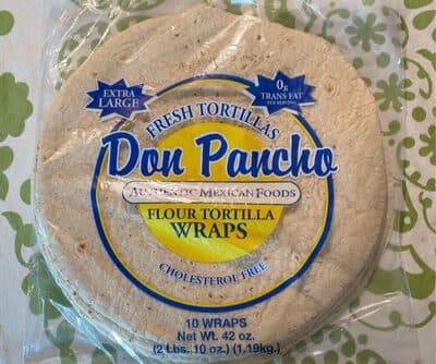 Don Pancho fresh tortillas flour tortilla wraps
