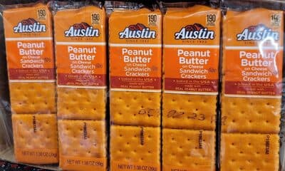 Peanut Butter on Cheese Sandwich Crackers