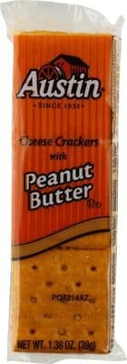 Austin Crackers Cheese With Peanut Butter