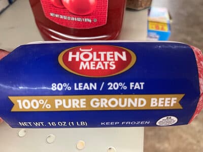 100% Pure Ground Beef