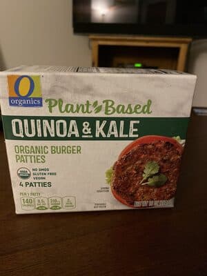 Quinoa & Kale Plant-Based Organic Burger Patties