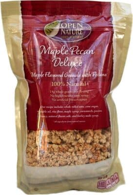 Maple Pecan Flavored Granola with Maple Syrup and Pecans