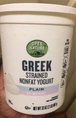 Plain Greek Strained Nonfat Yogurt