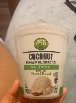 Toasted Coconut Flavored Plant Based Coconut Non-Dairy Frozen Dessert