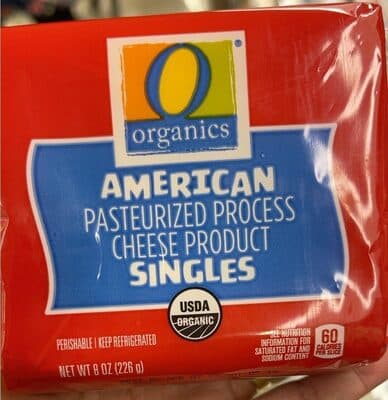 American Pasteurized Process Cheese Product Singles