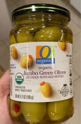 Organic Jumbo Green Olives