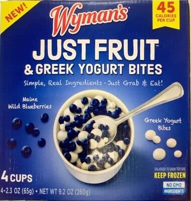 Maine Wild Blueberries Greek Yogurt Bites