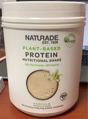 Vanilla Flavored Plant-Based Protein Nutritional Shake