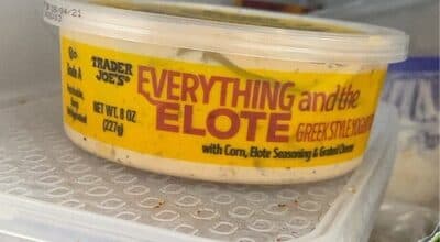 Everything and the elote greek style yogurt dip