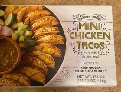 Trader Joe’s Mini chicken Tacos
