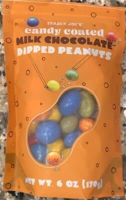 Milk chocolate dipped peanuts