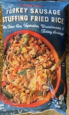 Turkey sausage stuffing fried rice