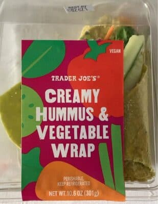 Creamy Hummus and Vegetable Wrap