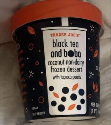 Black Tea and Boba Coconut Non-Dairy Frozen Dessert